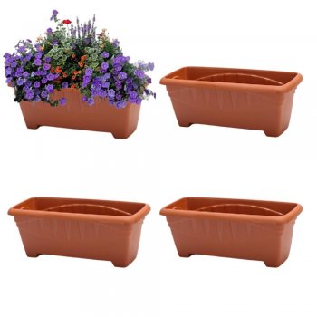 Floreiras Grandes 7 Litros Terracota - Kit com 4